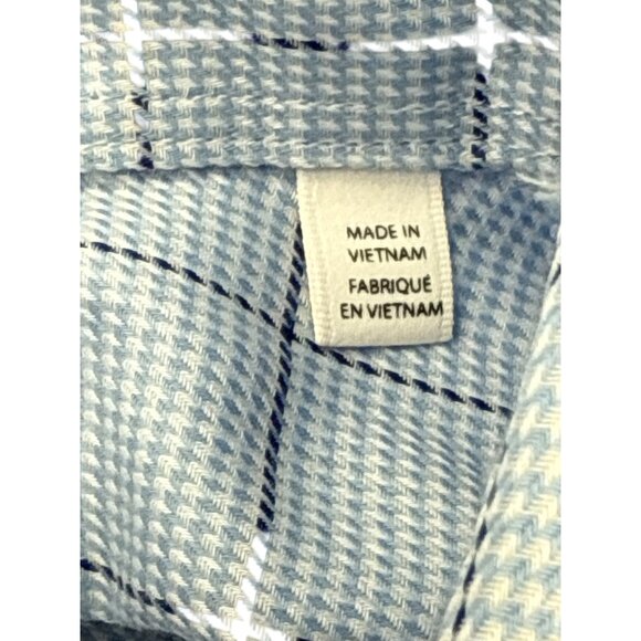Lorenzo Uomo Mens Regular Fit Blue Checkered Dress Shirt 15 1/2 34-35 - Picture 6 of 8